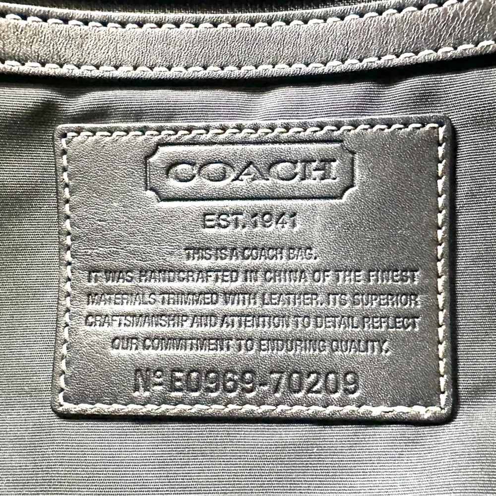 Coach Unisex 70209 Black Nylon Messenger Crossbody Bag Super Rare Singapore